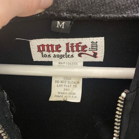 One Life 2 Live Los Angeles Zip-Up Hoodie - Picture 9 of 11